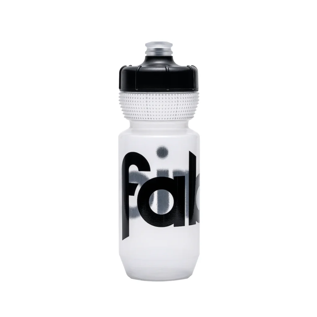 Fabric gripper clear water bottle 600ml capacity