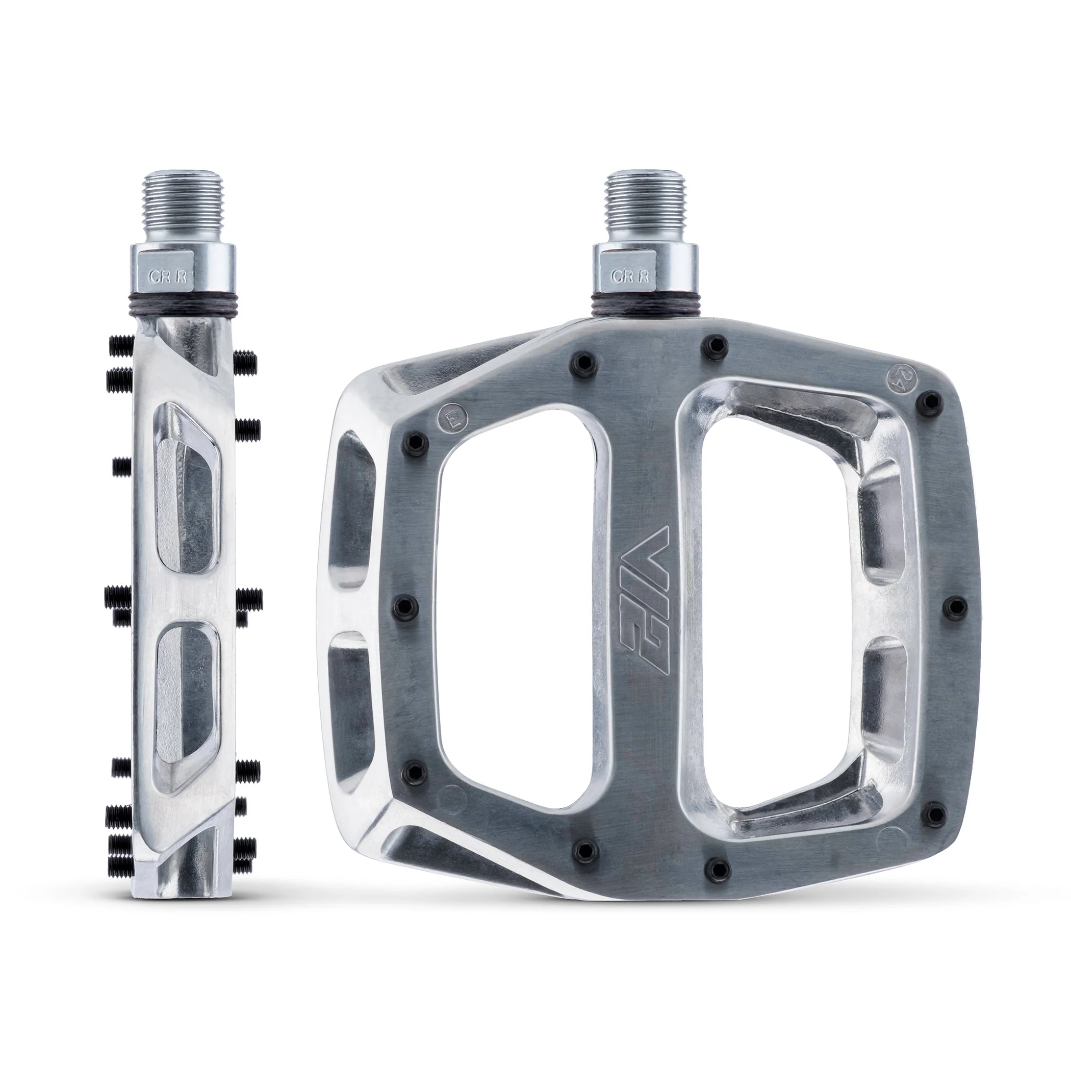DMR V12 flat mtb pedal in silver