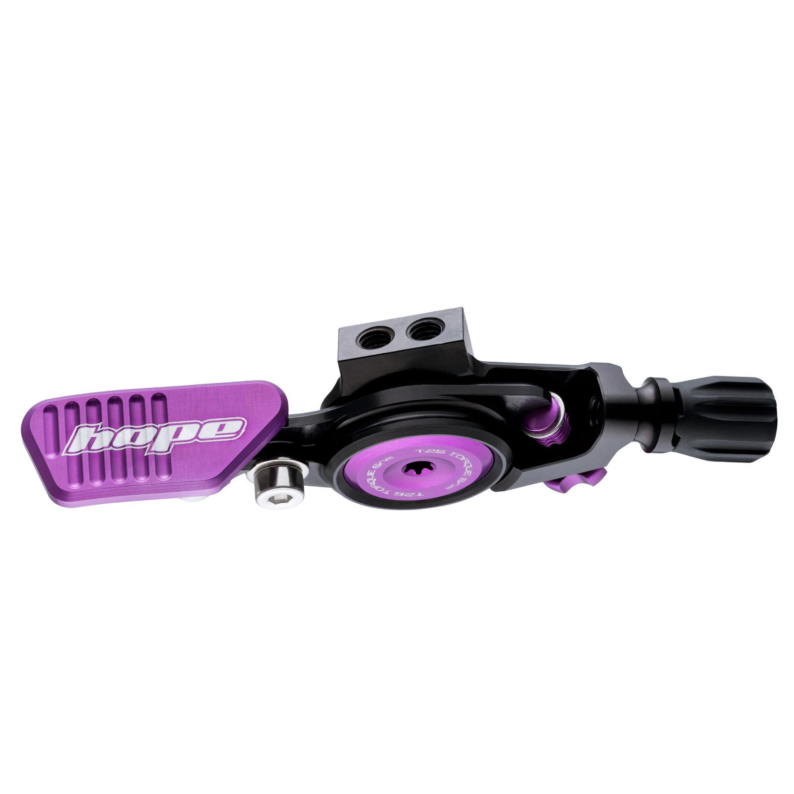 Hope dropper post lever purple
