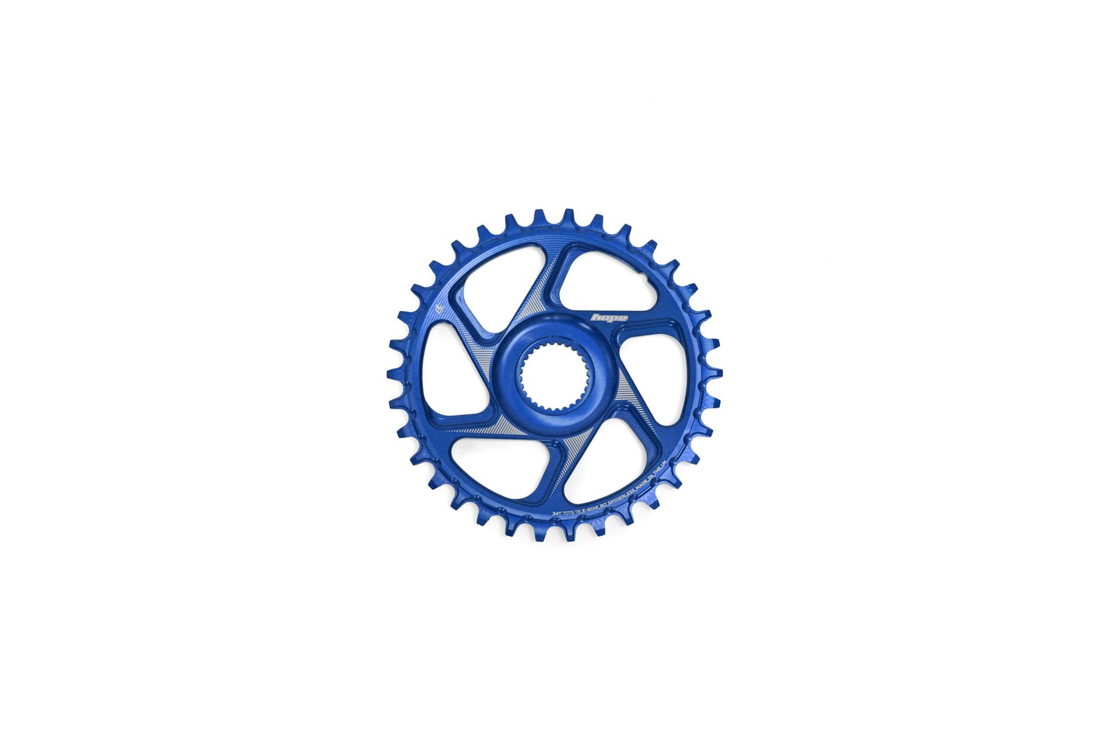 hope blue aluminium bosch e-bike chainring