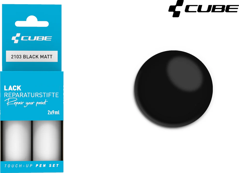 cube touch up pen set black matt