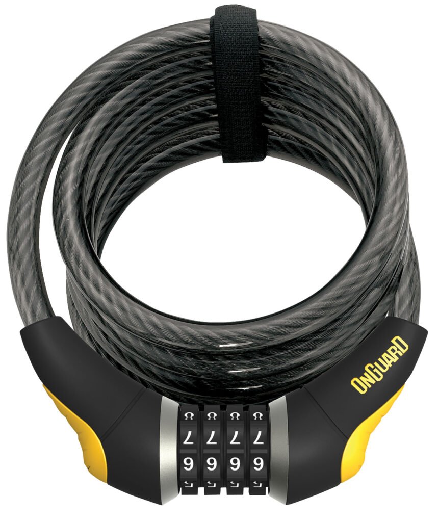 onguard 8030 doberman coil cable lock combination