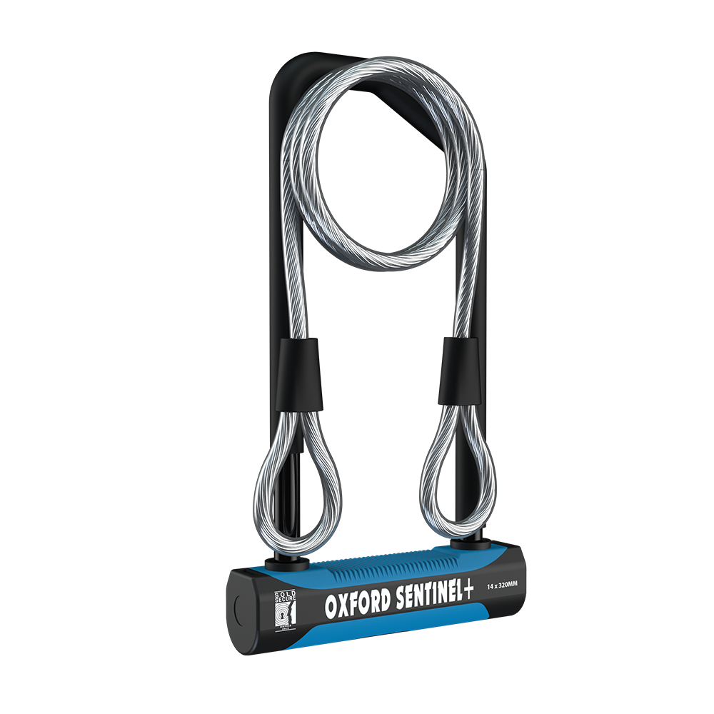 oxford sentinel pro duo d-lock + 120cm cable