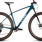 cube reaction c:62 slx electricblue/white carbon mountain bike