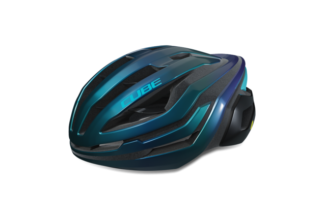 CUBE ECHO 2027 road cycling helmet in teal